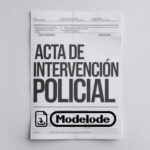 Modelo de acta de intervención policial en Word [Perú]