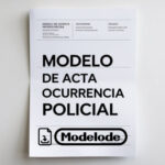 Modelo de acta de ocurrencia policial en Word [Perú]