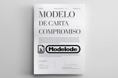 Modelo de carta de compromiso en Word