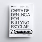 Modelo de carta de denuncia por bullying escolar en Word [Perú]