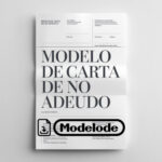 Modelo de carta de no adeudo en Word [Perú]