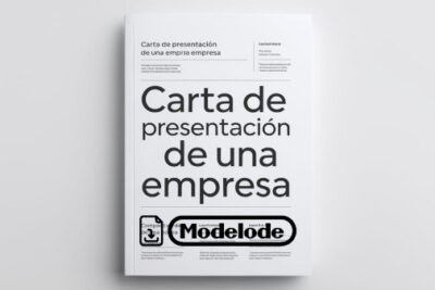 Modelo de carta de presentación de una empresa en Word