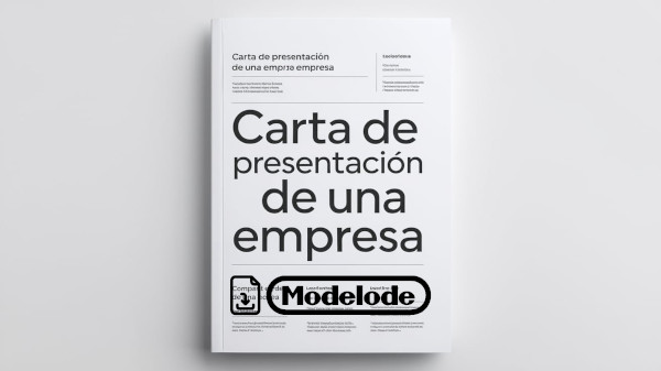 Modelo de carta de presentación de una empresa en Word