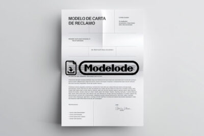 Modelo de carta de reclamo en Word