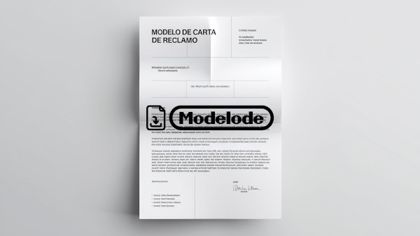 Modelo de carta de reclamo en Word