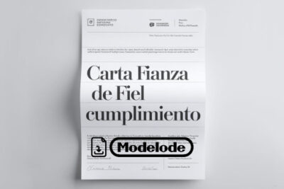 Modelo de carta fianza de fiel cumplimiento en Word