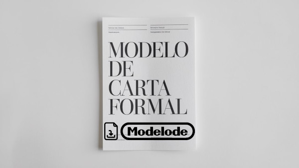 Modelo de carta formal en Word