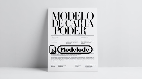 Modelo de carta poder en Word