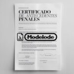 Modelo de certificado de antecedentes penales en Word [Perú]