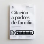 Modelo de citación a padres de familia en Word [Perú]