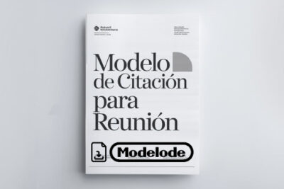 Modelo de citación para reunión en Word