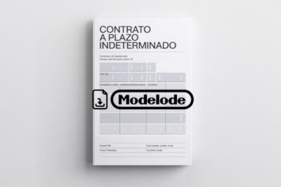 Modelo de contrato a plazo indeterminado en Word