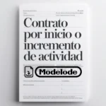 Modelo de contrato por inicio o incremento de actividad en Word [Perú]