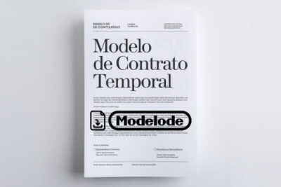 Modelo de contrato temporal en Word