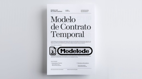 Modelo de contrato temporal en Word