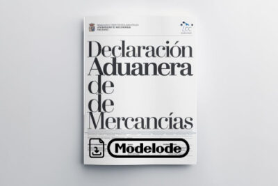 Modelo de declaración aduanera de mercancías en Word