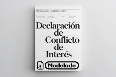 Modelo de declaración de conflicto de interés en Word