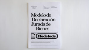 Modelo de declaración jurada de bienes en Word