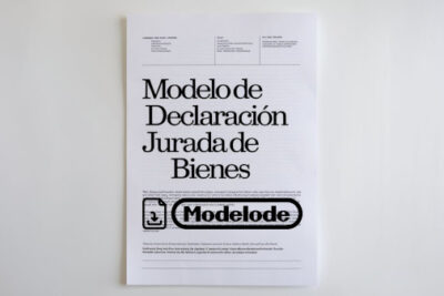 Modelo de declaración jurada de bienes en Word