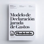 Modelo de declaración jurada de gastos en Word [Perú]