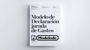 Modelo de declaración jurada de gastos en Word