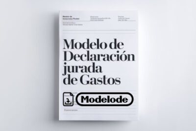 Modelo de declaración jurada de gastos en Word