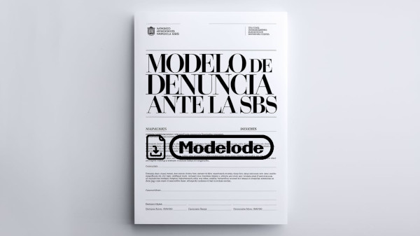 Modelo de denuncia ante la SBS en Word