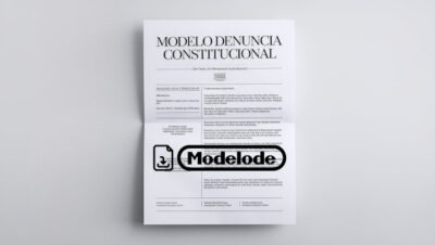 Modelo de denuncia constitucional en Word