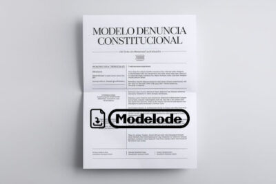 Modelo de denuncia constitucional en Word