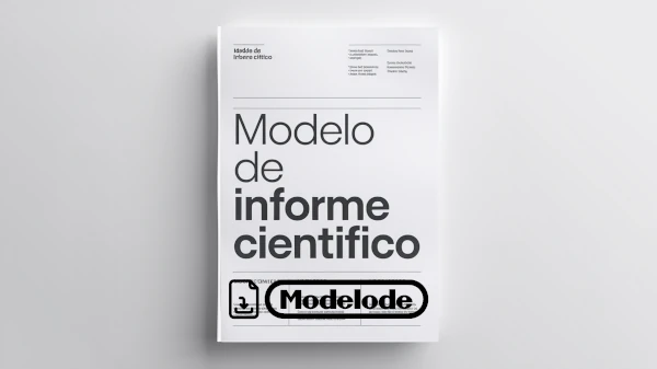 Modelo de informe científico en Word