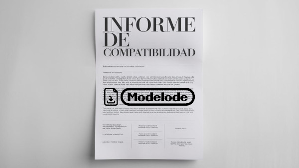 Modelo de informe de compatibilidad en Word