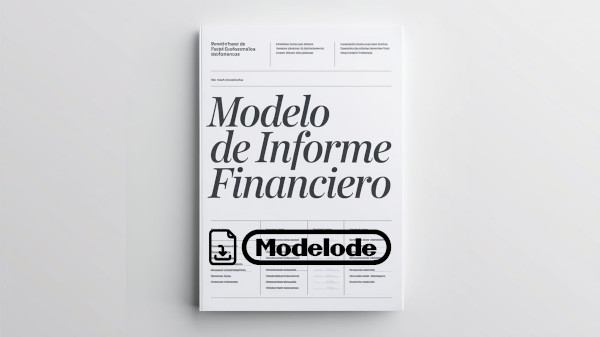 Modelo de informe financiero en Word