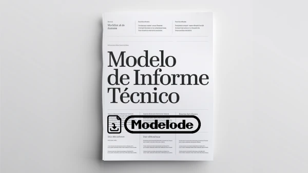 Modelo de informe técnico en Word