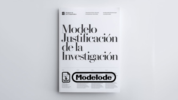 Modelo de justificación de la investigación en Word