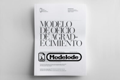 Modelo de oficio de agradecimiento en Word