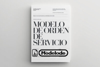 Modelo de orden de servicio en Word