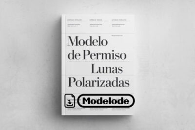 Modelo de permiso de lunas polarizadas en Word