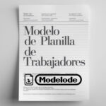 Modelo de planilla de trabajadores en Word [Perú]