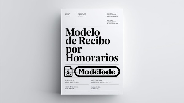 Modelo de recibo por honorarios en Word