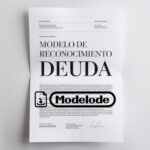 Modelo de reconocimiento de deuda en Word [Perú]