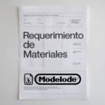 Modelo de requerimiento de materiales en Word [Perú]