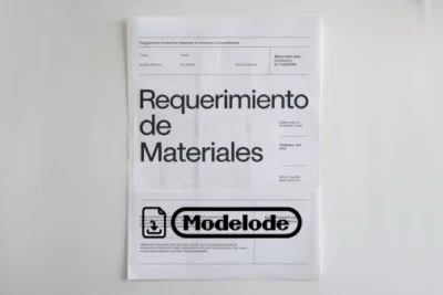 Modelo de requerimiento de materiales en Word