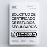 Modelo de solicitud de certificado de estudios secundarios en Word [Perú]