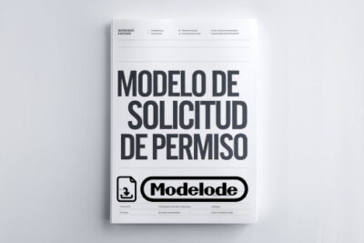 Modelo de solicitud de permiso en Word