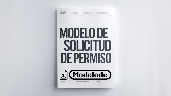 Modelo de solicitud de permiso en Word