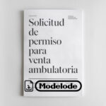 Modelo de solicitud de permiso para venta ambulatoria en Word [Perú]