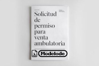 Modelo de solicitud de permiso para venta ambulatoria en Word