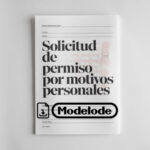 Modelo de solicitud de permiso por motivos personales en Word [Perú]