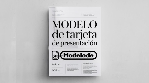 Modelo de tarjeta de presentación en Word