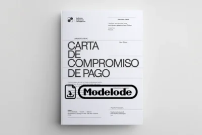 Modelo de carta de compromiso de pago en Word